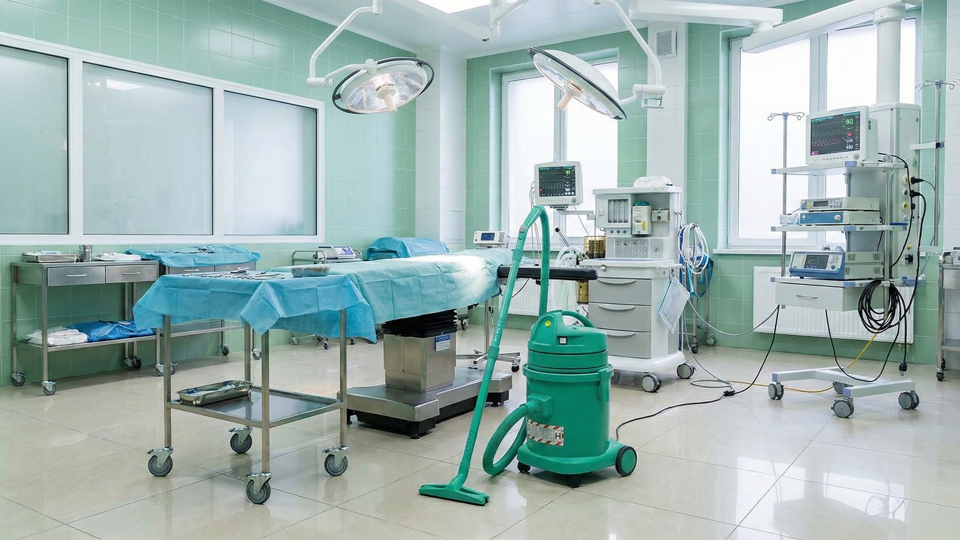 Aspirateur classe H pour les hôpitaux